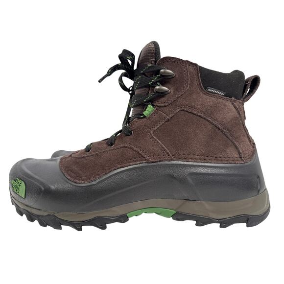 The North Face Snowfuse Winter Boots Men's Size 12 Brown Waterproof Suede - Picture 3 of 11